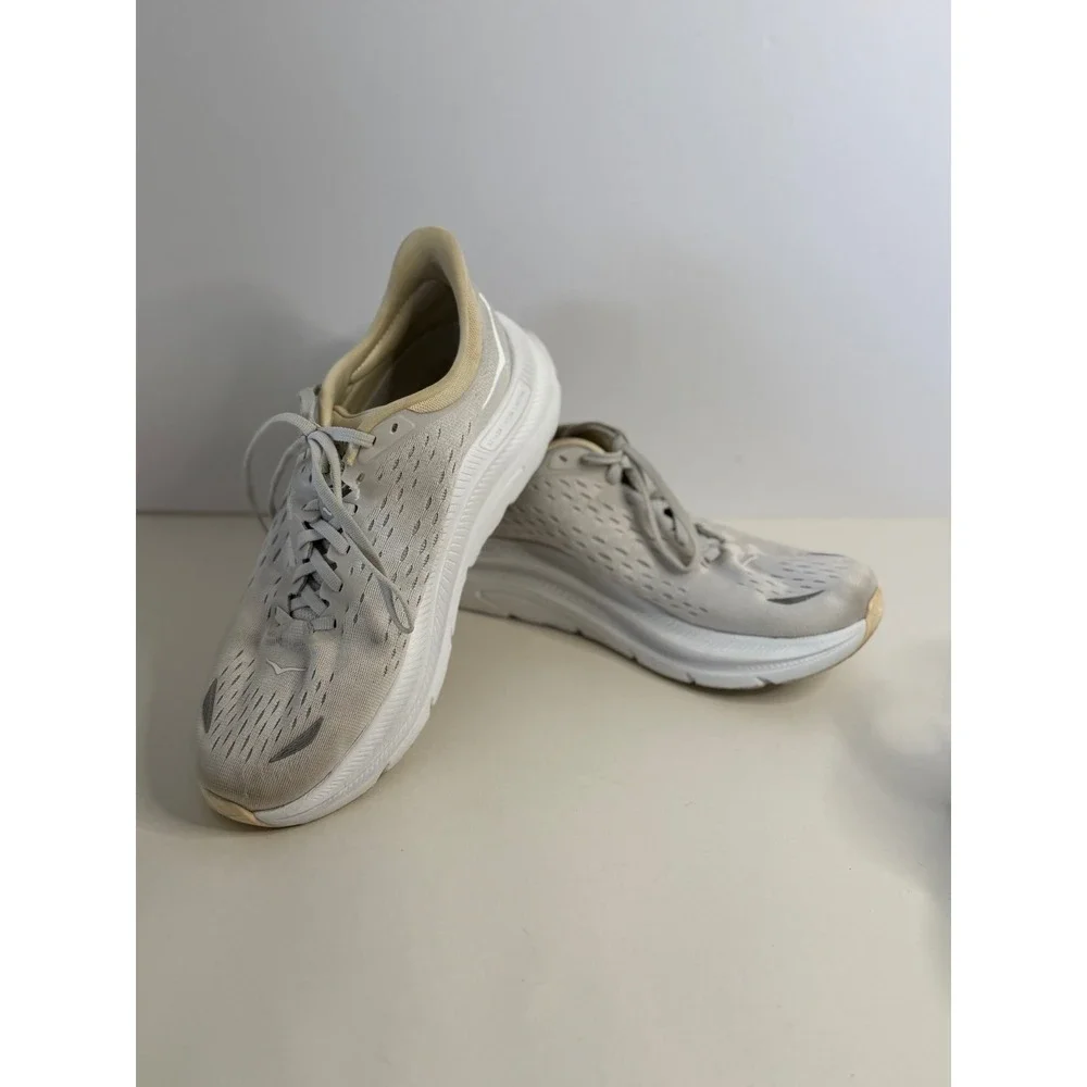 Hoka Kawana Nimbus Cloud White Running Shoes Womens 9.5 1123164 NCW